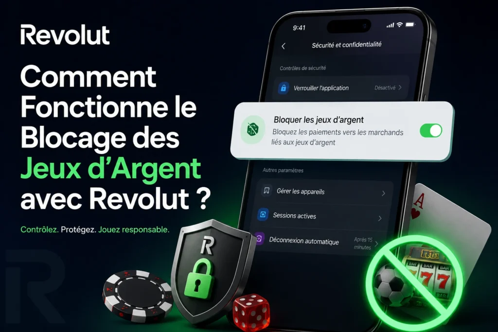 Blocage des jeux d'argent avec Revolut