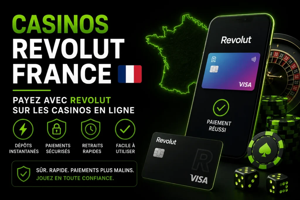 Casino Revolut France avec paiements sécurisés via Revolut